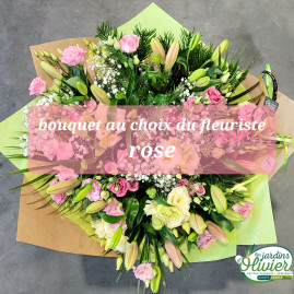 Bouquet du fleuriste rose