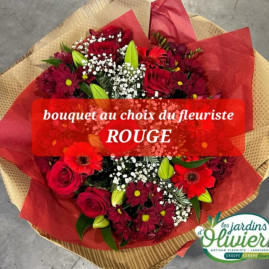 Bouquet du fleuriste rouge
