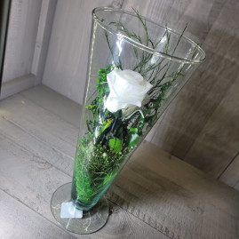 vase évasé rs blanc
