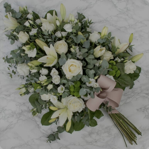 Gerbe piquet XL (couleur au choix blanc, rouge, rose, orange)