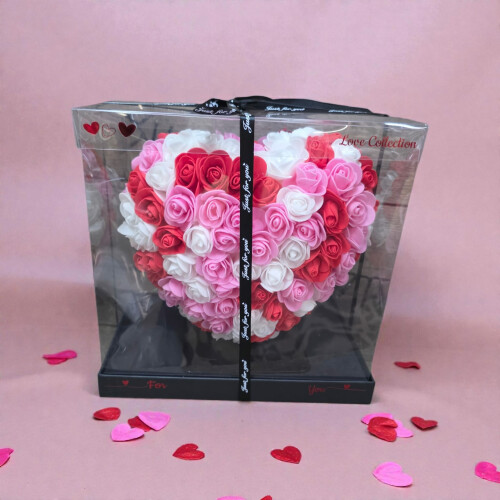 Cœur multi mousse 25 cm